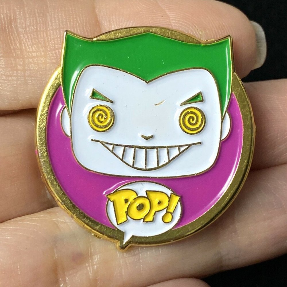 Joker Funko DC Batman Collector Corps Enamel Hat Lapel Pin